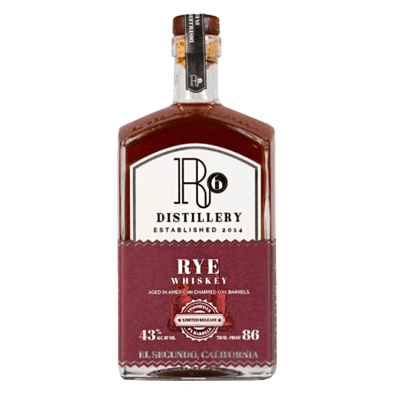 R6 Rye Whiskey PX Barrels 750mL