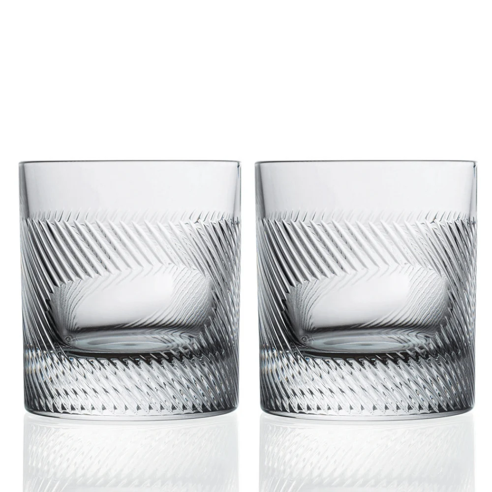 RCR Hand-Cut Imprint Tumblers (set of 2)