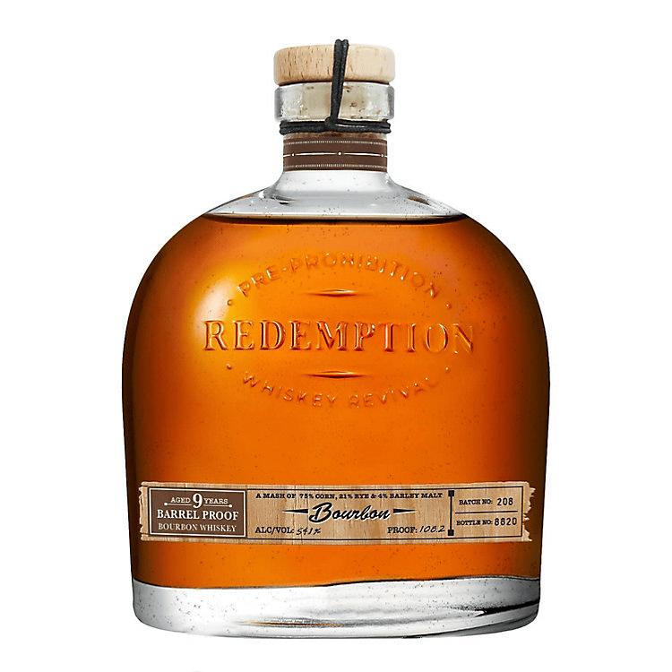 Redemption Straight Bourbon Barrel Proof 9 Yr 750ml