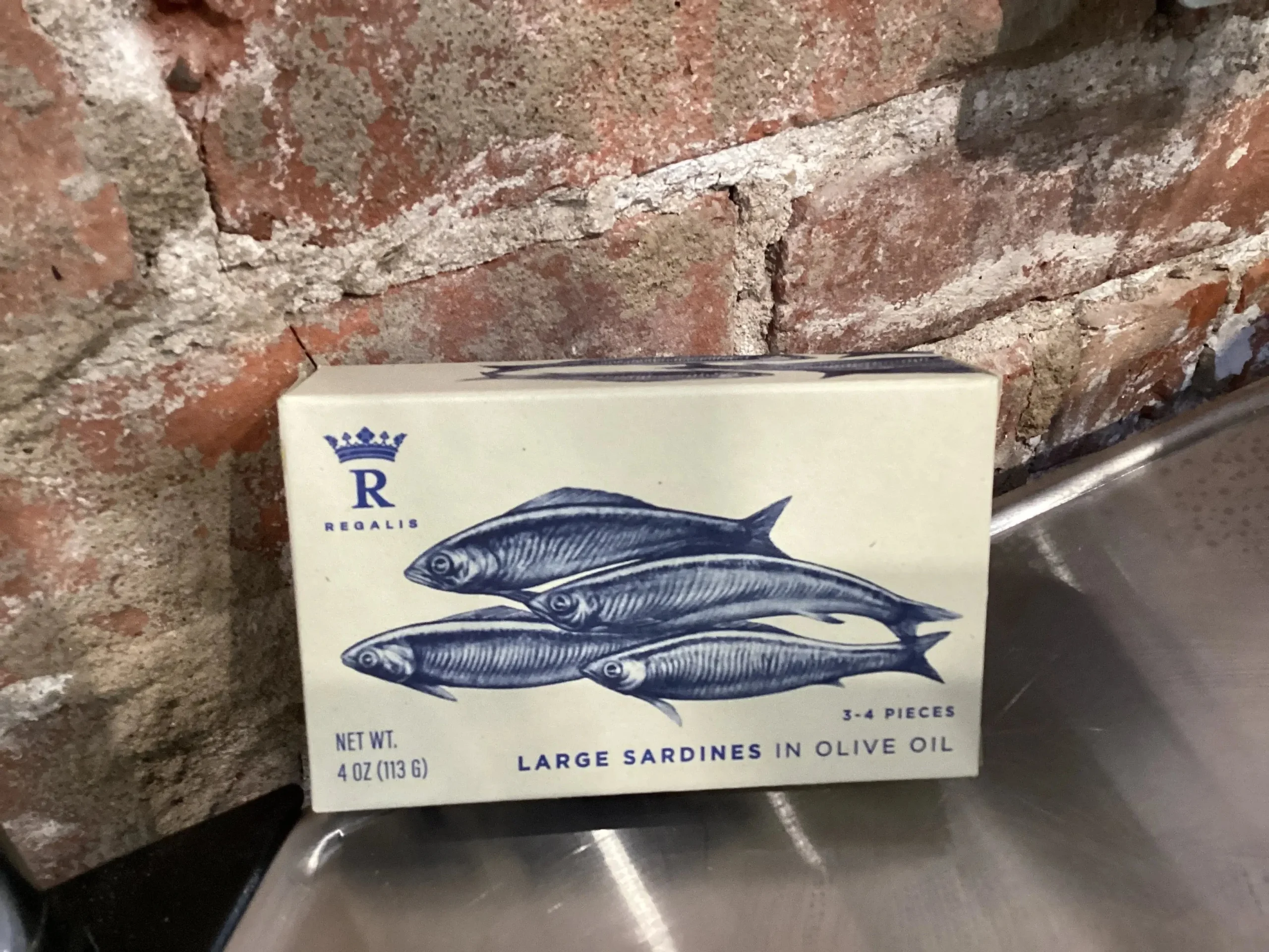Regalis Conservas Large Sardines in Olive Oil, Wild Caught, Hand-Packed 4 oz (Galicia)