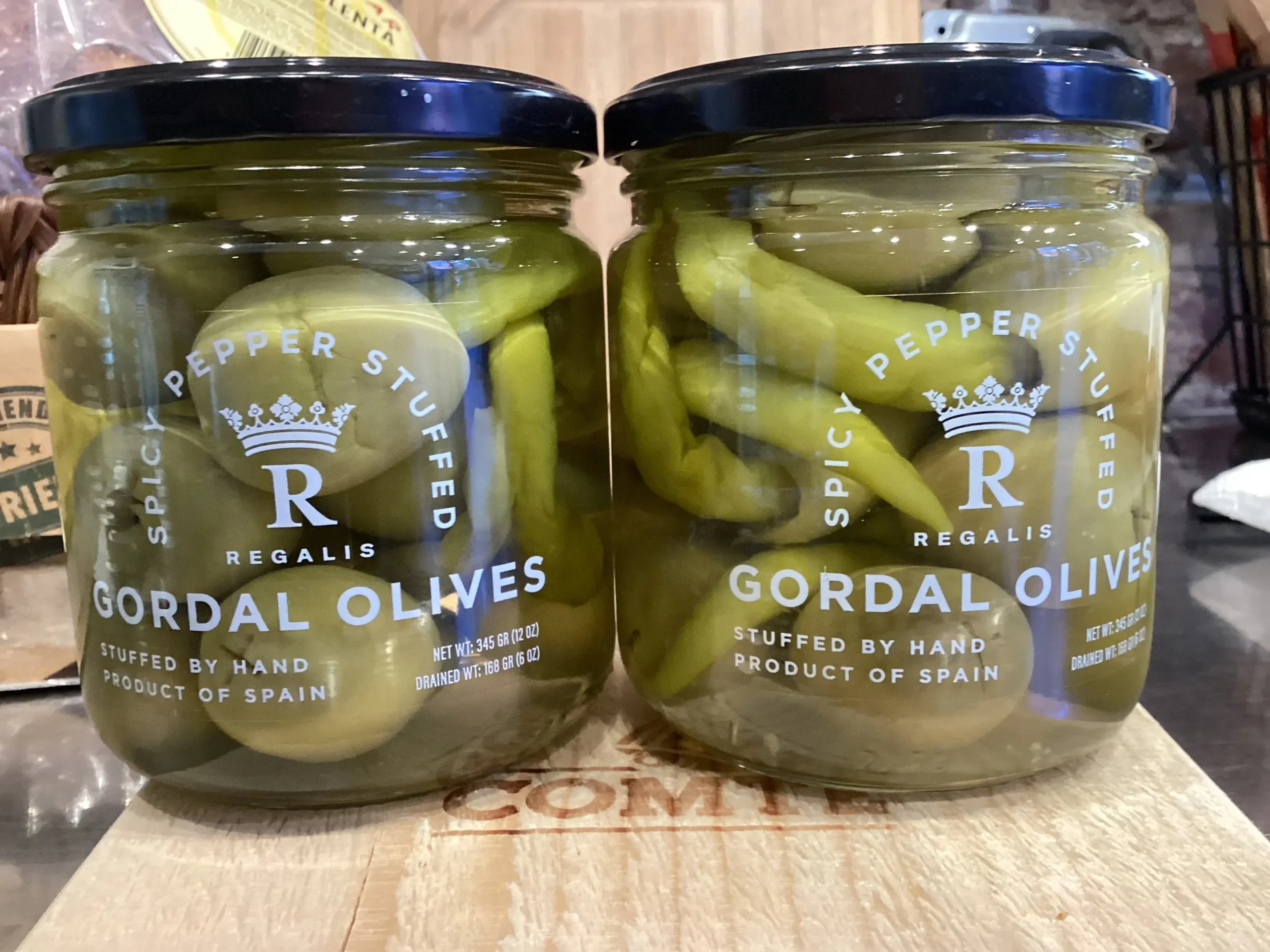 Regalis - Piparra hand-stuffed Gordal Olives, Spain, 12 oz.