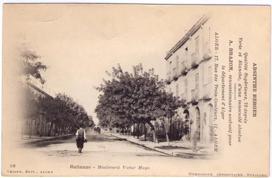 Relizane - Absinthe Berger Postcard