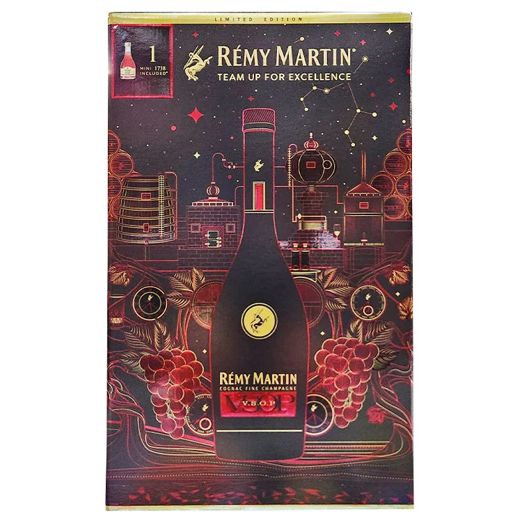 Remy Martin VSOP Team Up For Excellence 1738 shot Cognac box set - 750ml