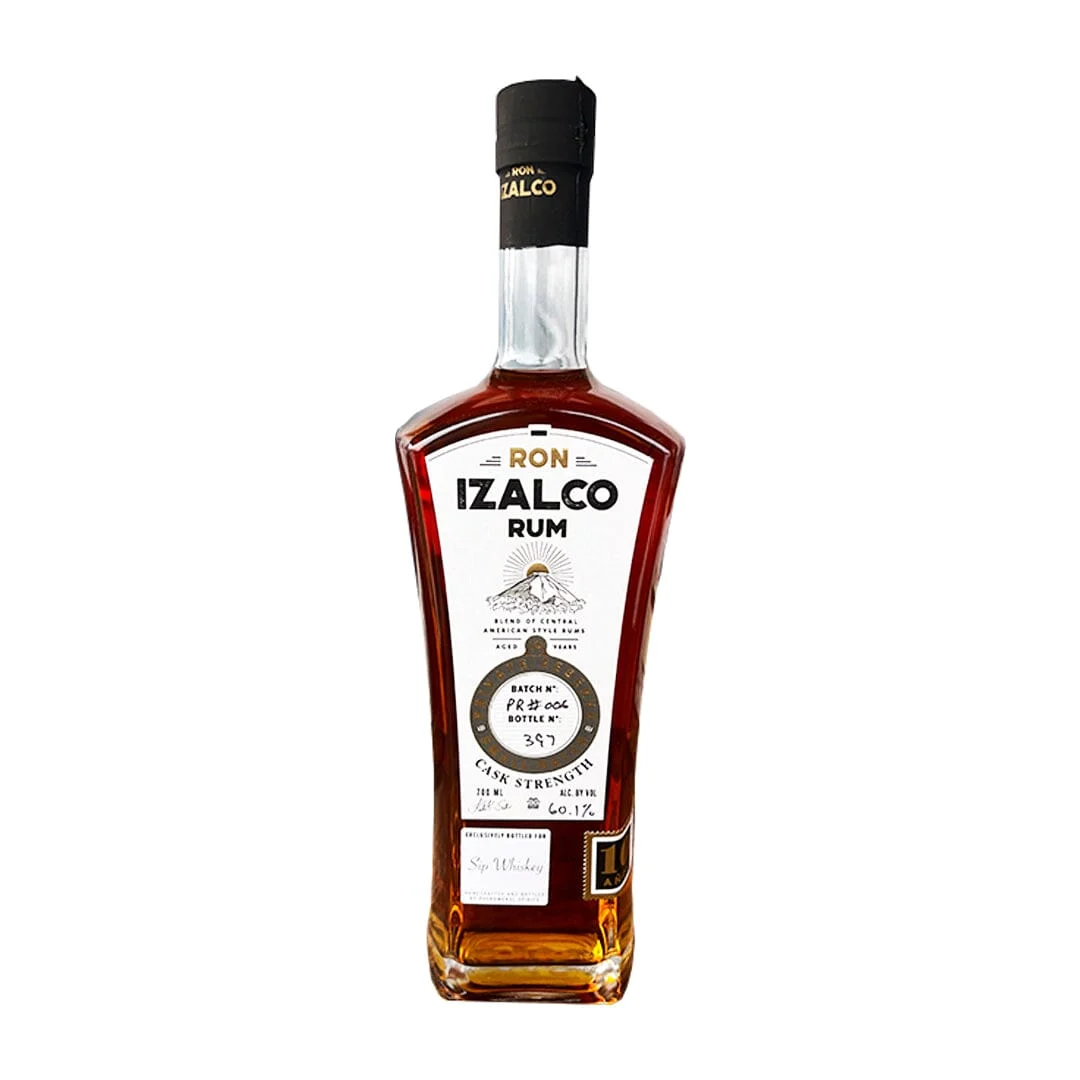 Ron Izalco "Sip Whiskey" Exclusive 10 Year Old Private Reserve 120.2 Proof Cask Strength Rum