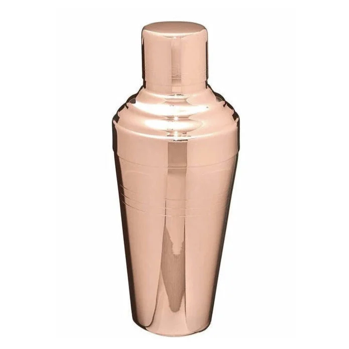 Rose Gold Japanese 3-Piece Cobbler Shaker - Shiny
