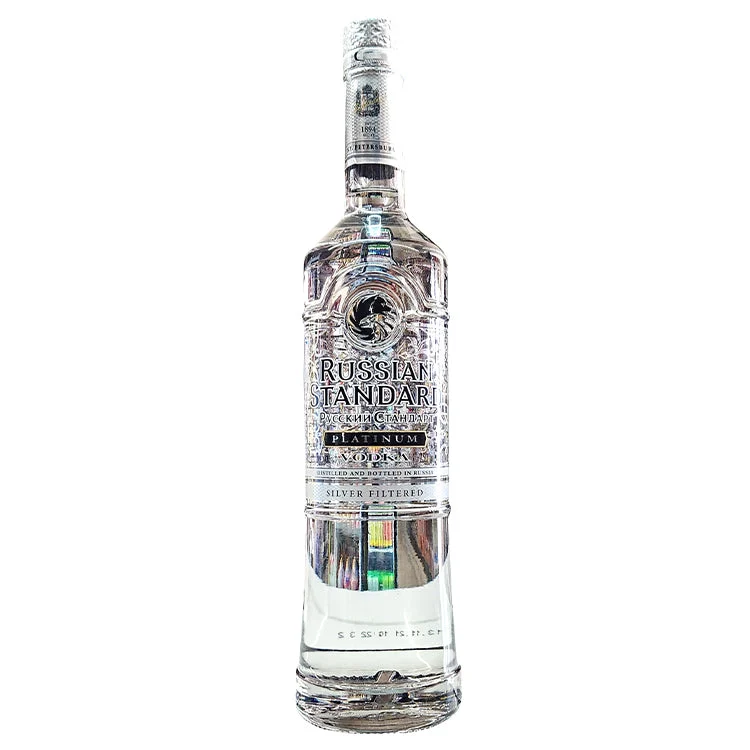 Russian Standard Platinum Silver filtered Vodka ( with a box ) - 750ml