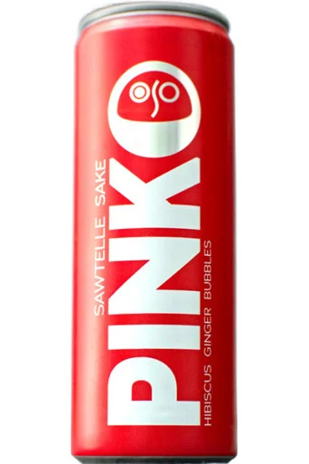 Sawtelle Sake Pink Hibiscus Ginger Bubbles 11.3oz can
