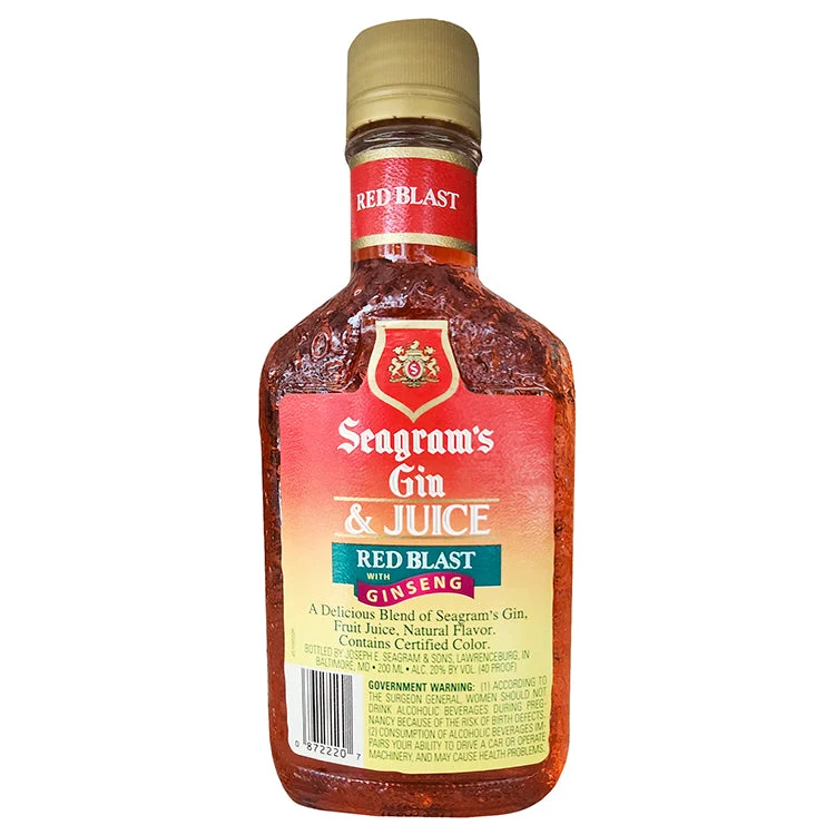 Seagram's Gin & Juice Red Blast Ginseng Gin - 200ml