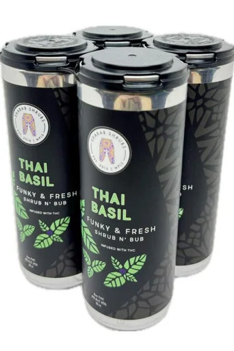 Sharab Shrubs Shrub n Bub 3mg THC Thai Basil 4pk