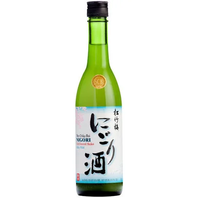 Sho Chiku Bai Junmai Nigori Sake 375ml Half Bottle US (Unfiltered Sake)