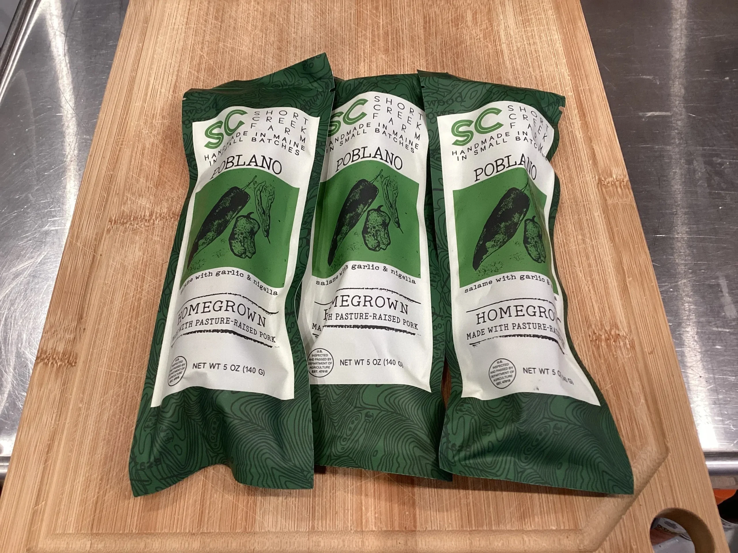 Short Creek Farm Poblano Salame 5 oz