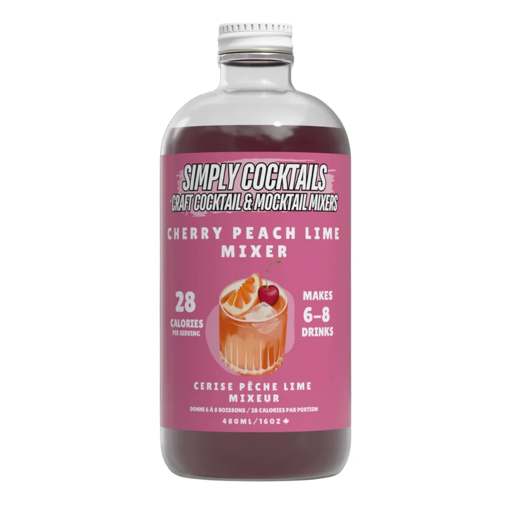 Simply Cherry Peach Lime Mixer