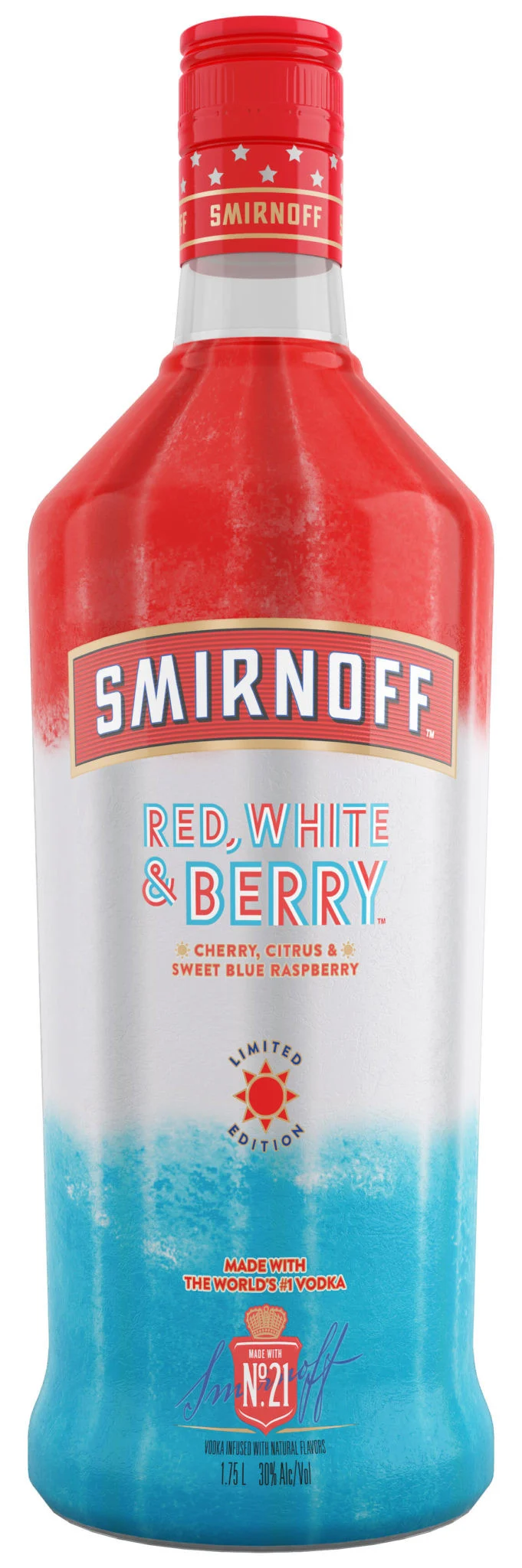 Smirnoff Red, White & Berry Flavored Vodka 1.75L