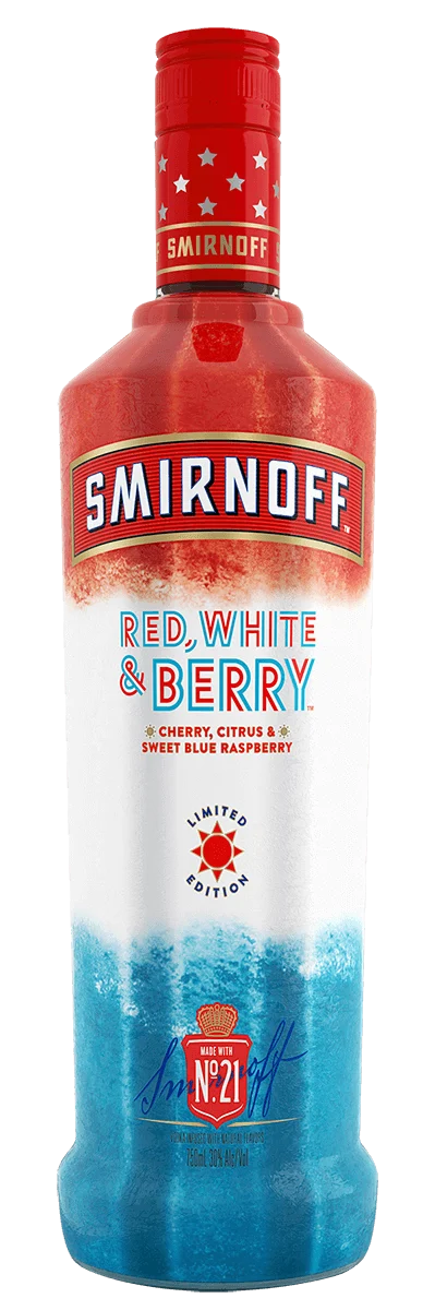 Smirnoff Red, White & Berry Flavored Vodka 750ml