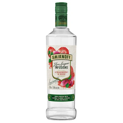 Smirnoff Zero Sugar Infusions Strawberry & Rose Vodka