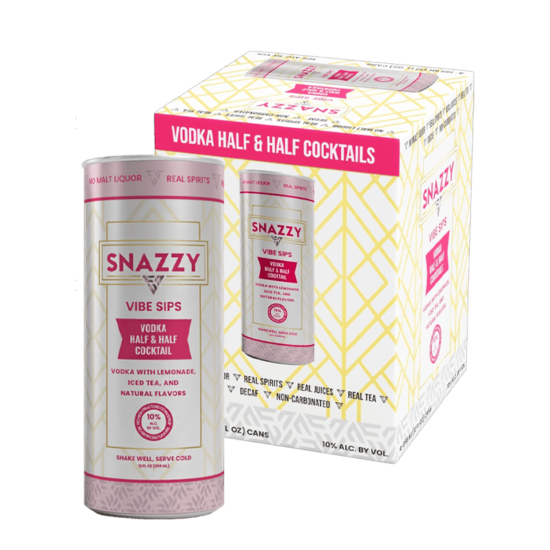 Snazzy Vodka Half & Half cocktail 4 Pack