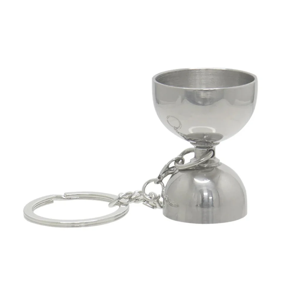 Stainless Steel Keychain Jigger