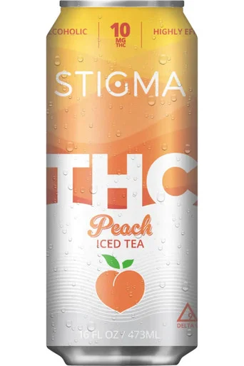 Stigma Peach Iced Tea 10mg THC 4pk 16oz cans