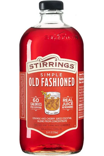 Stirrings Old Fashioned Cocktail Mix 750ml bottle