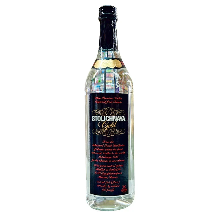 Stolichnaya Gold vodka - 750ml