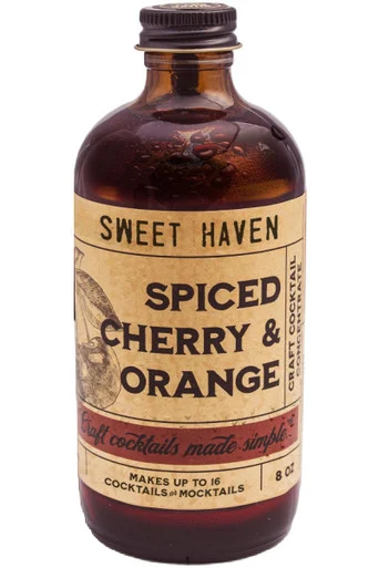 Sweet Haven Tonics Spiced Cherry & Orange Cocktail Concentrate 8oz bottle
