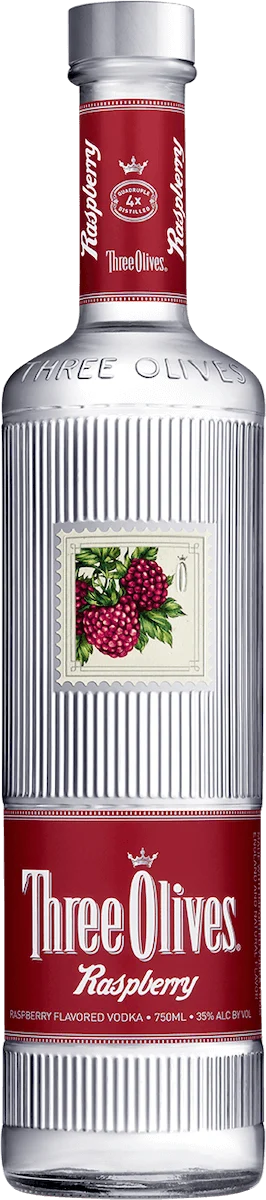 Three Olives Raspberry Vodka 1L
