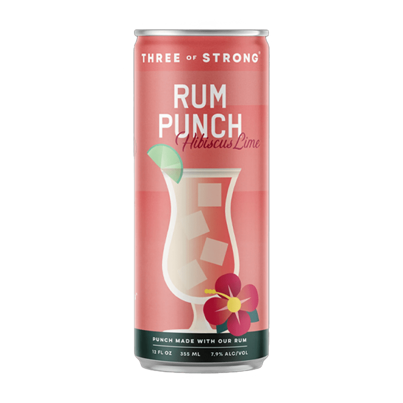 Three of Strong Spirits Hibiscus Lime 4 pack 12.oz