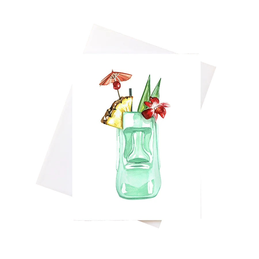 Tiki Greeting Card