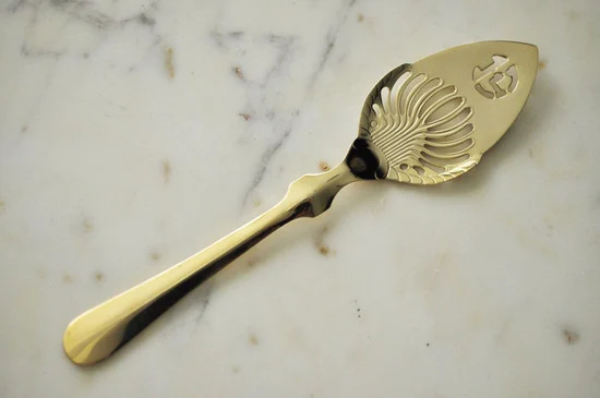 Toulouse Lautrec Absinthe Spoon, Gold-Plated