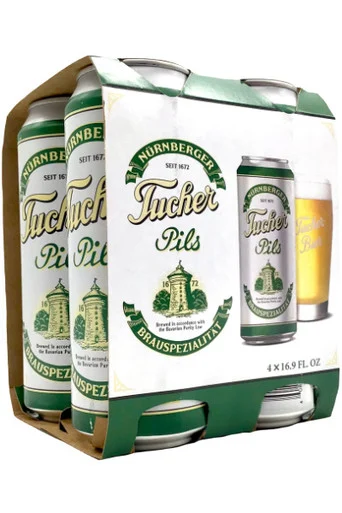 Tucher Nürnberger Pils 4pk 16.9oz cans