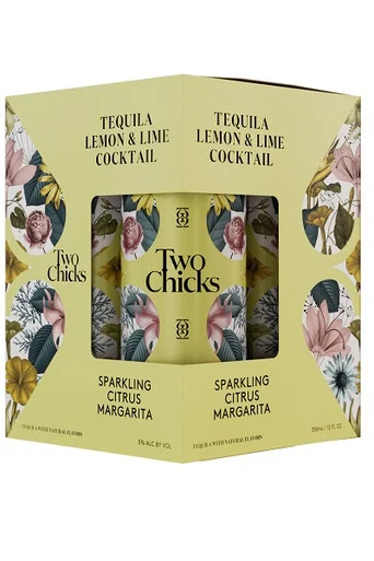 Two Chicks Sparkling Citrus Margarita 4pk cans