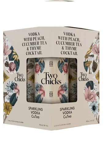 Two Chicks Sparkling Vodka CuTea 4pk cans