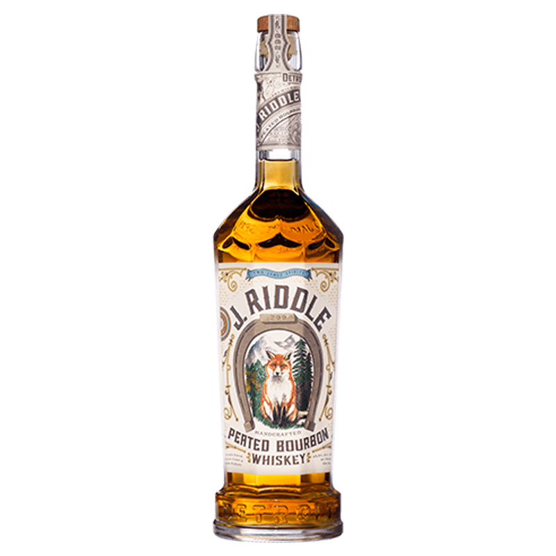 Two James J. Riddle Peated Bourbon Whiskey 750mL