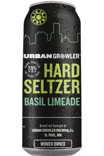 Urban Growler Basil Limeade Hard Seltzer 4pk 16oz cans