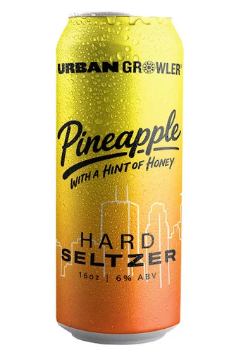 Urban Growler Pineapple Honey Seltzer 4pk 16oz cans