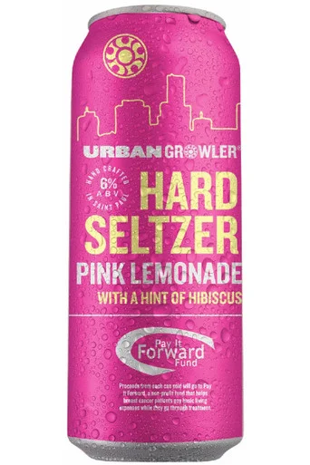 Urban Growler Pink Lemonade Seltzer 4pk cans