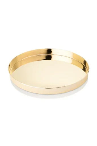 Viski Round Gold Serving Tray