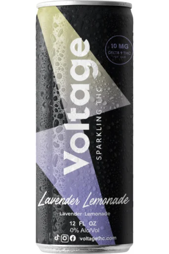 Voltage Sparkling Lavender Lemonade 10mg THC 4pk 12oz cans