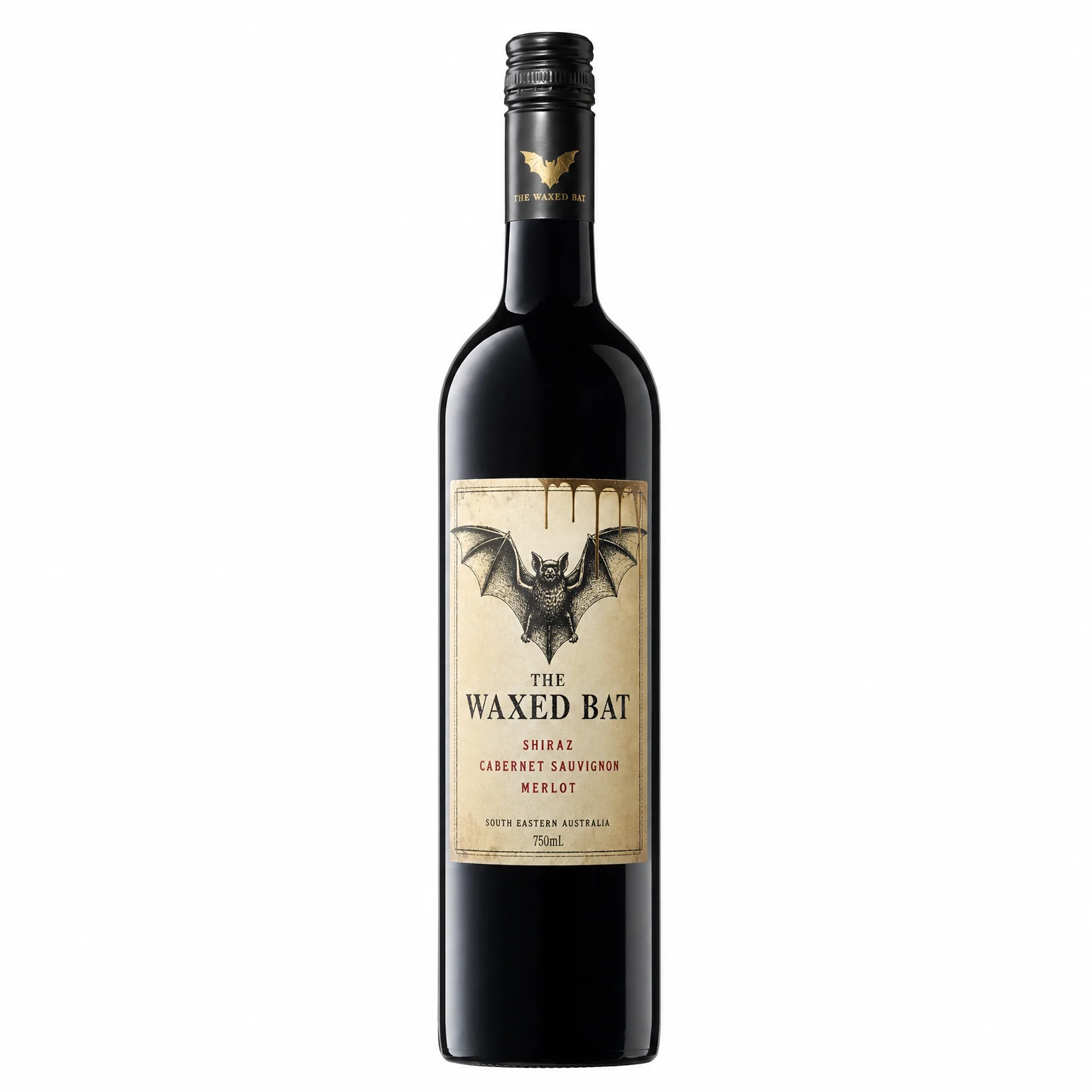 The Waxed Bat Shiraz Cabernet Sauvignon Merlot 750ml