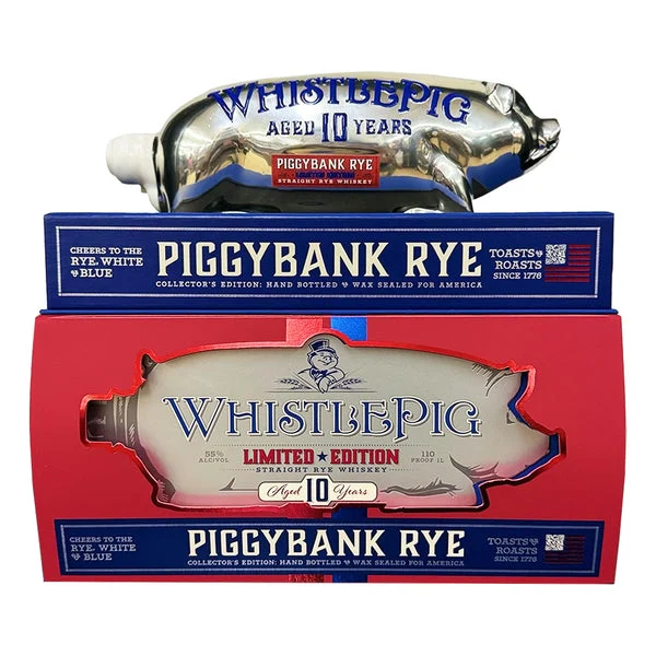 WhistlePig Rye White & Blue 10yr PiggyBank Rye