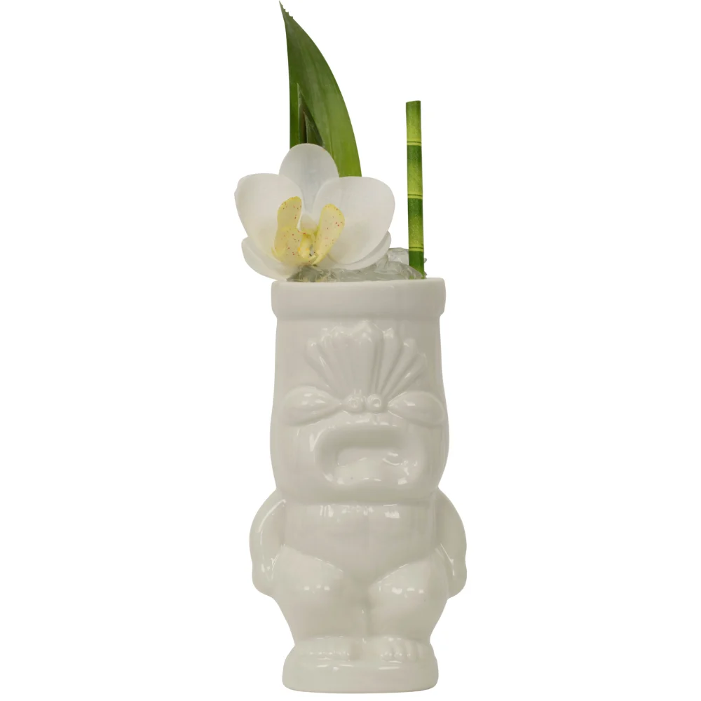 White Cheeky Tiki Mug
