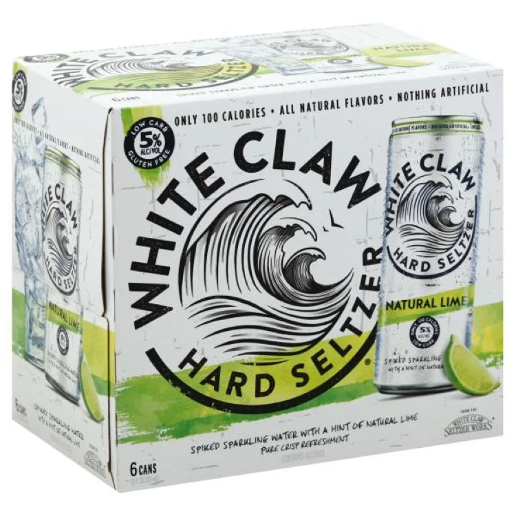 White Claw Hard Seltzer Natural Lime 6pk
