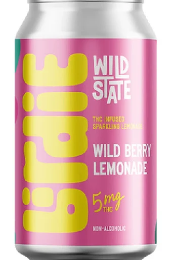 Wild State Birdie Wild Berry Lemon 5mg THC 4pk 12oz cans