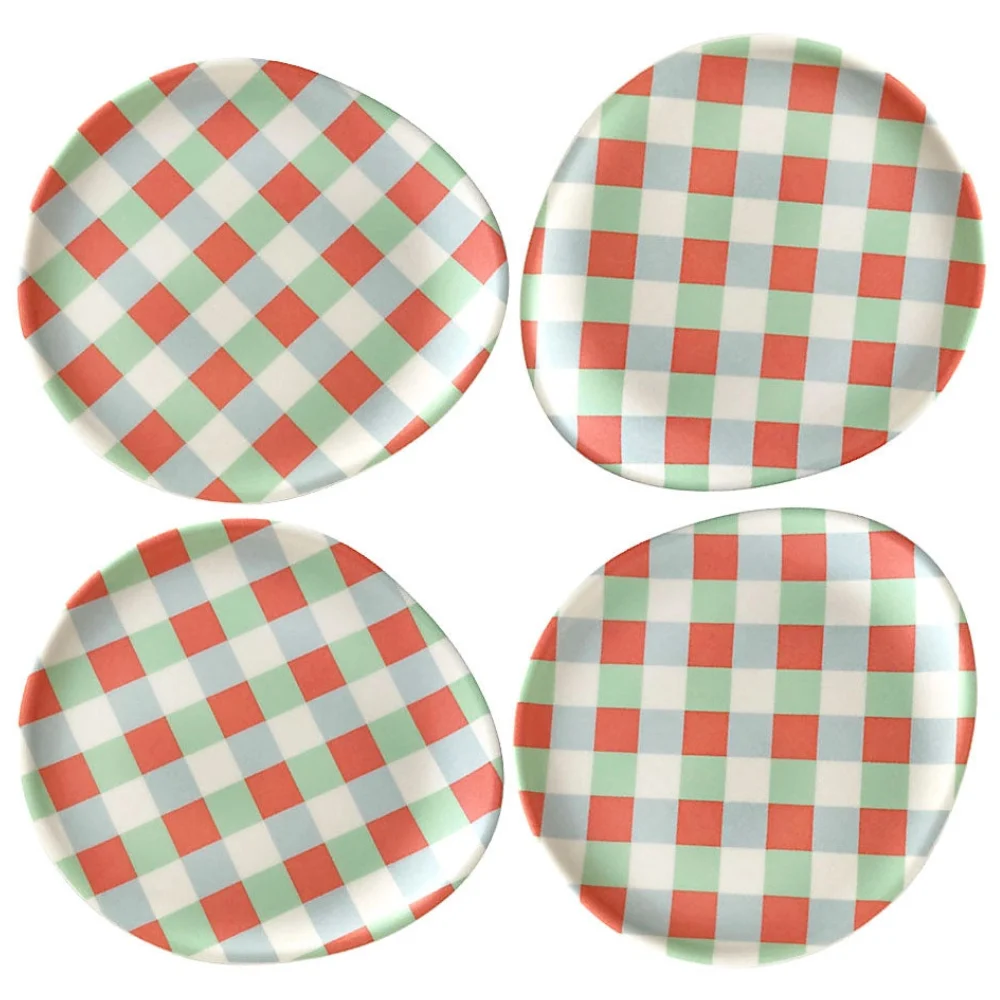 Xenia Taler Gingham Coasters (set of 4)
